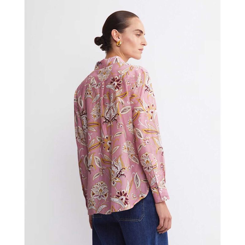 Sportscraft Sue Paisley Cotton Silk Shirt image number 1